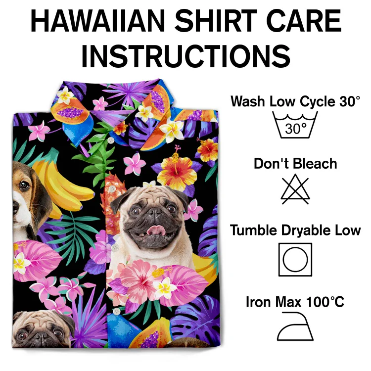 Custom Photo Funny Family Pet Tropical - Personalized Custom Hawaiian Shirt