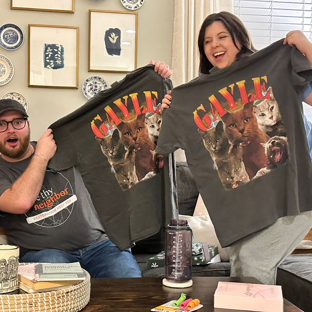 Custom Photo Vintage Tee For Pet Lover