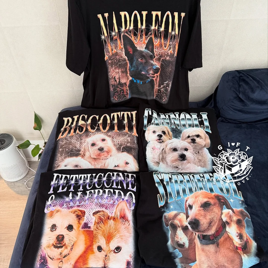 Custom Photo Vintage Tee For Pet Lover