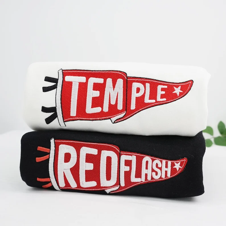 Class of 2025 Embroidered Pennant Hoodie - Custom College Graduation & Game Day Gift