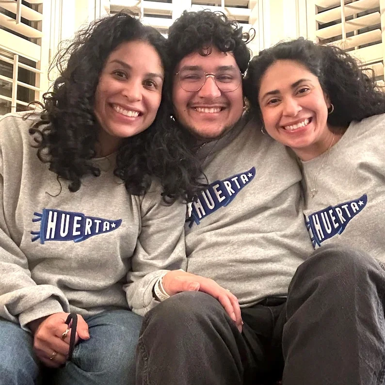 Class of 2025 Embroidered Pennant Hoodie - Custom College Graduation & Game Day Gift