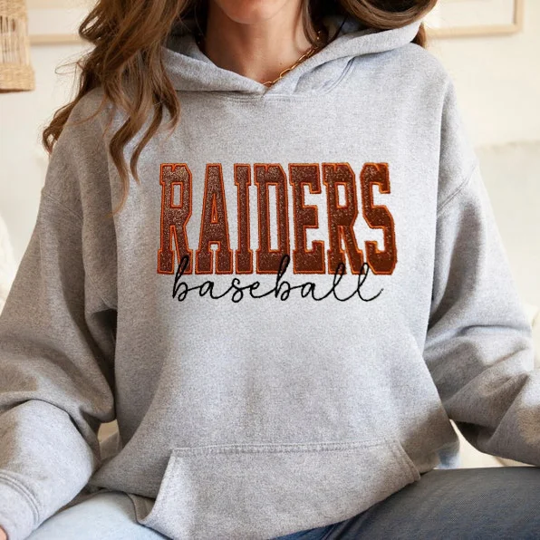 Custom Embroidered Glitter Vinyl Team Sweatshirt