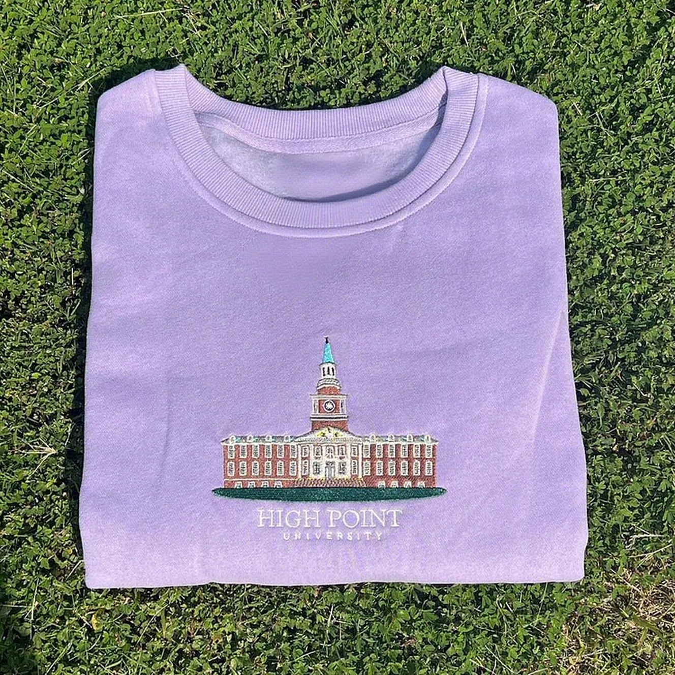 Custom Embroidered ANY State or University Iconic Buildings Crewneck, Hoodie, T-shirt