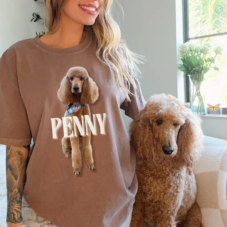 Custom Pet Photo Shirt Bootleg Rap Tee, Vintage 90s Hip Hop Dog T-shirt Sweatshirt