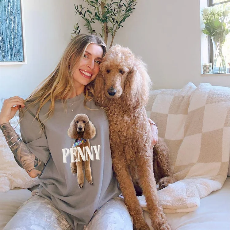 Custom Pet Photo Shirt Bootleg Rap Tee, Vintage 90s Hip Hop Dog T-shirt Sweatshirt