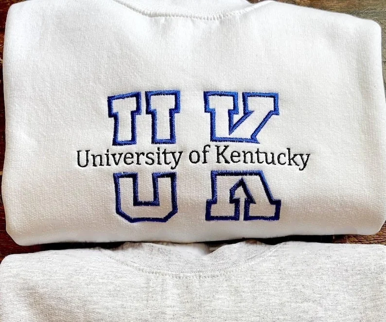 Custom Embroidered College Sweatshirt, University Sweatshirt, School Spirit Personalized Sweatshirt